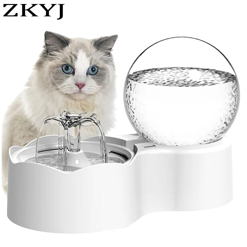 Dog Cat Water Dispenser Automatic Cat Water Fountain Dog Water Dispenser Filter Smart Gravity Drinking Bowl Pet Water Fountain