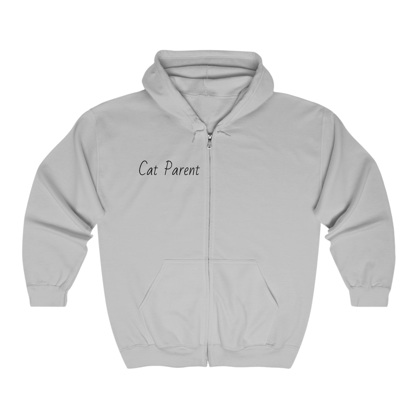 Cat Parent Full Zip Hooded Sweatshirt