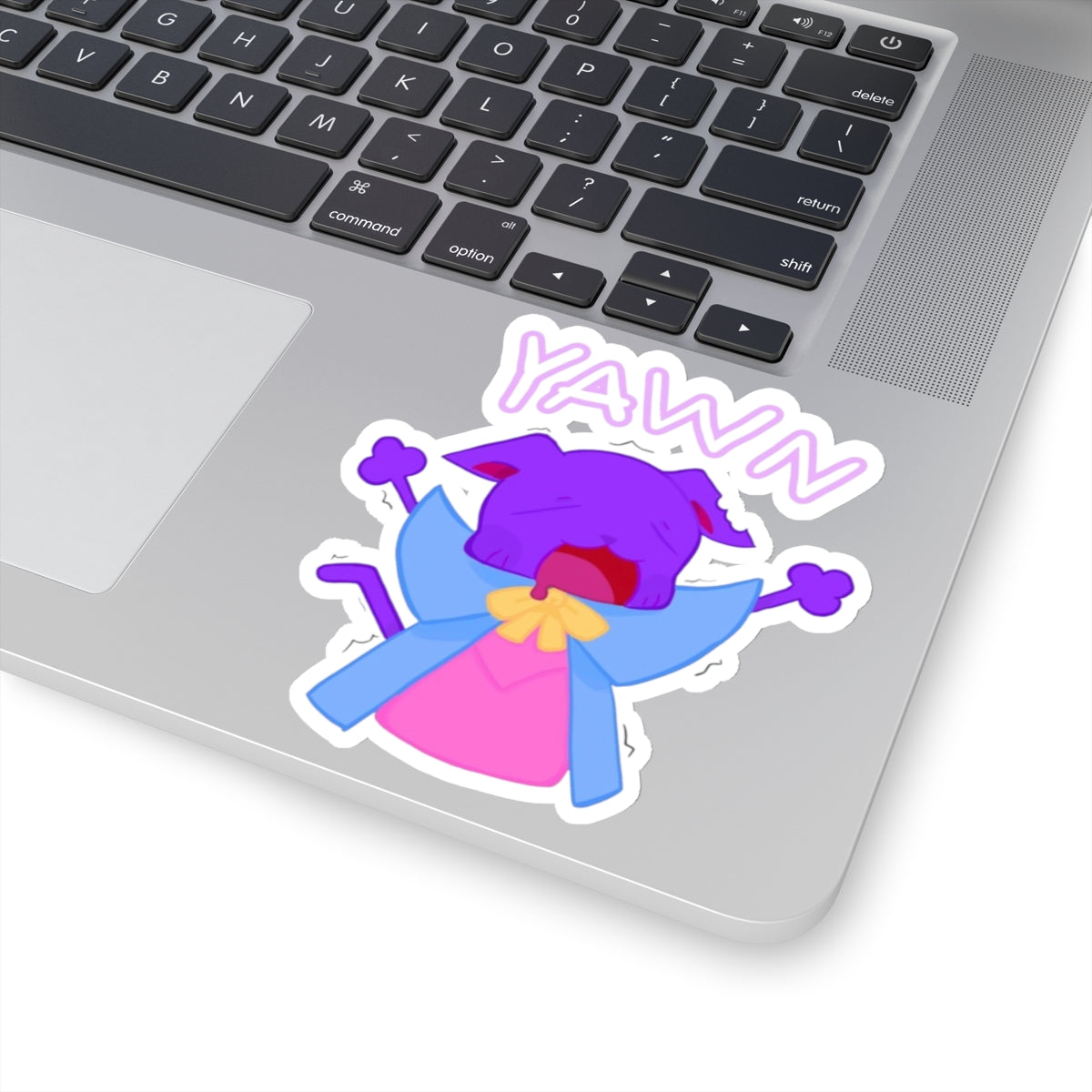 Yawning Kitty Stickers