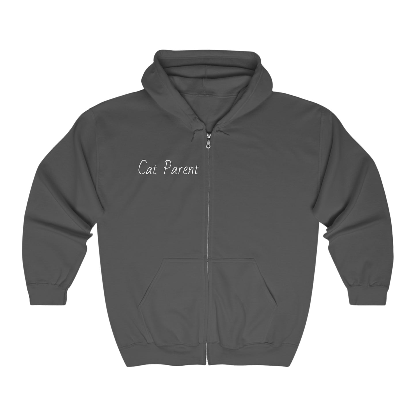 Cat Parent Full Zip Hooded Sweatshirt