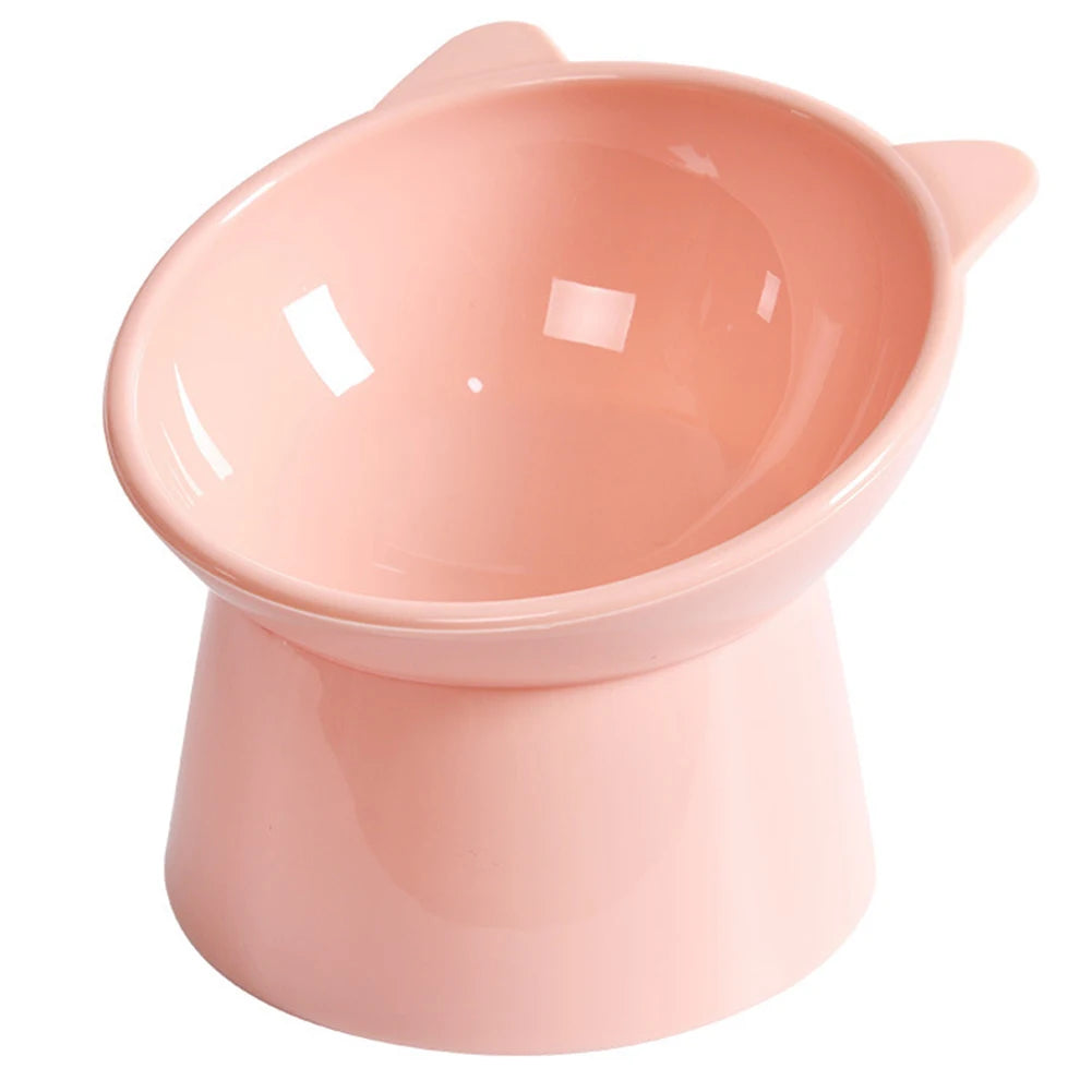 Tilted Cat Food Bowl Cat Food Dish Ergonomic Raised Cat Food Bowl anti Vomiting Tall Dog Bowl Non Slip for Flat- Faced Cats