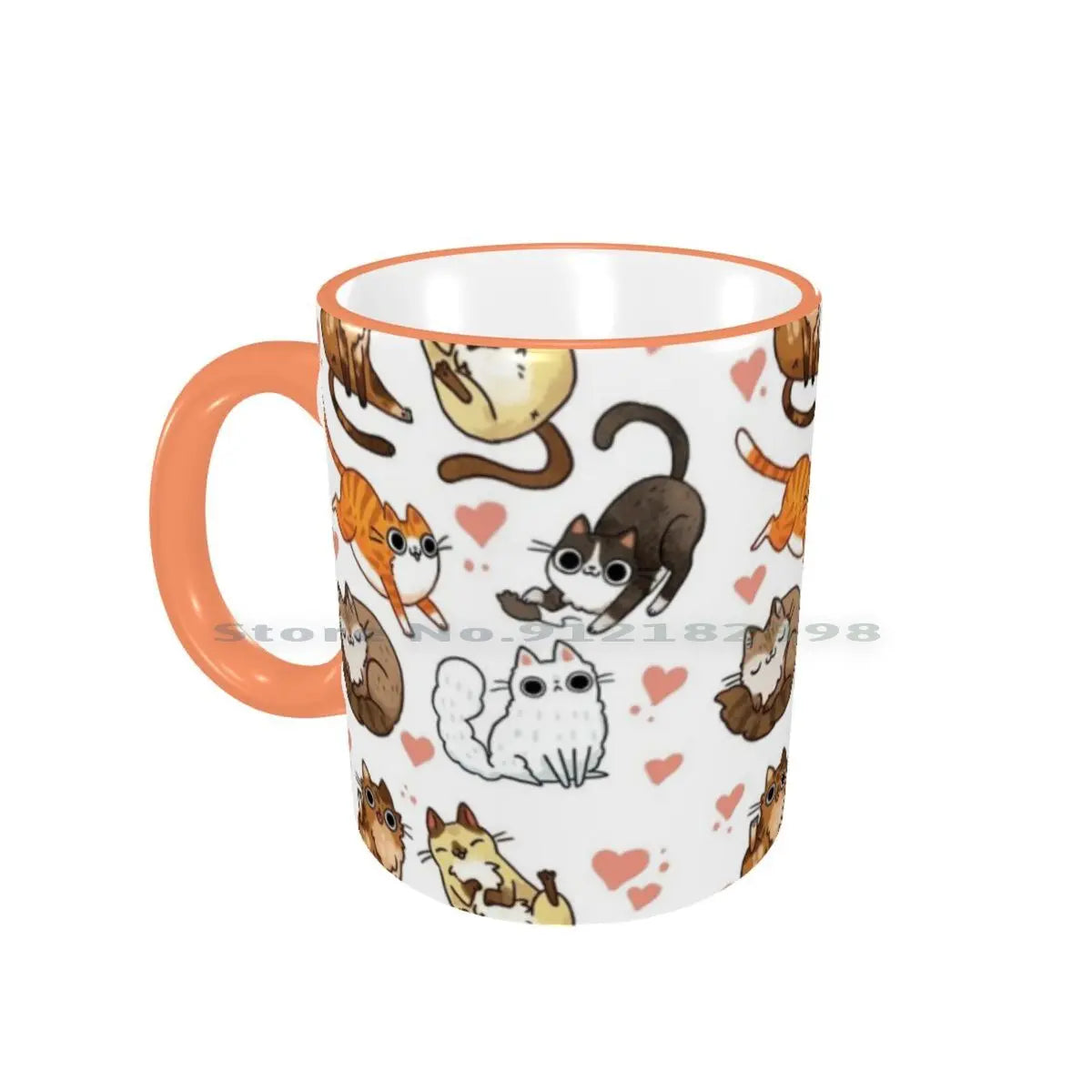 Derpy Cute Cats & Kittens Ceramic Mugs Coffee Cups Milk Tea Mug Derp Cats Cute Cat Butt Cats Playing Cat Lady Tabby Cat Lolz