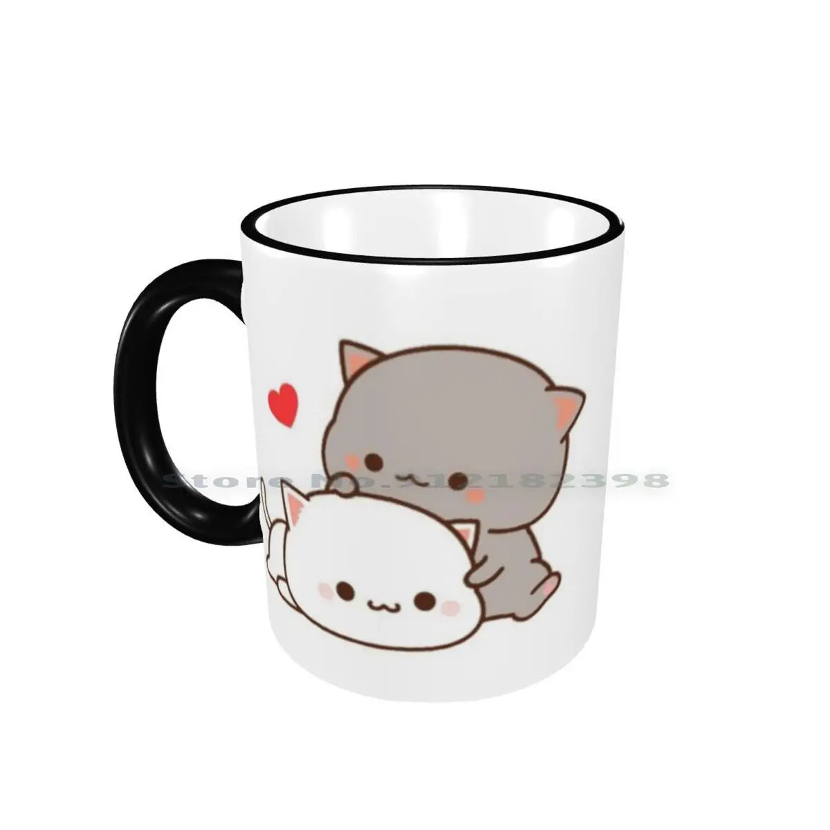 Cute Cats Ceramic Mugs Coffee Cups Milk Tea Mug Goma Cute Cat Person Peach Cat Boyfriend Cat Milk Girlfriend Kawaii Kitty Mochi