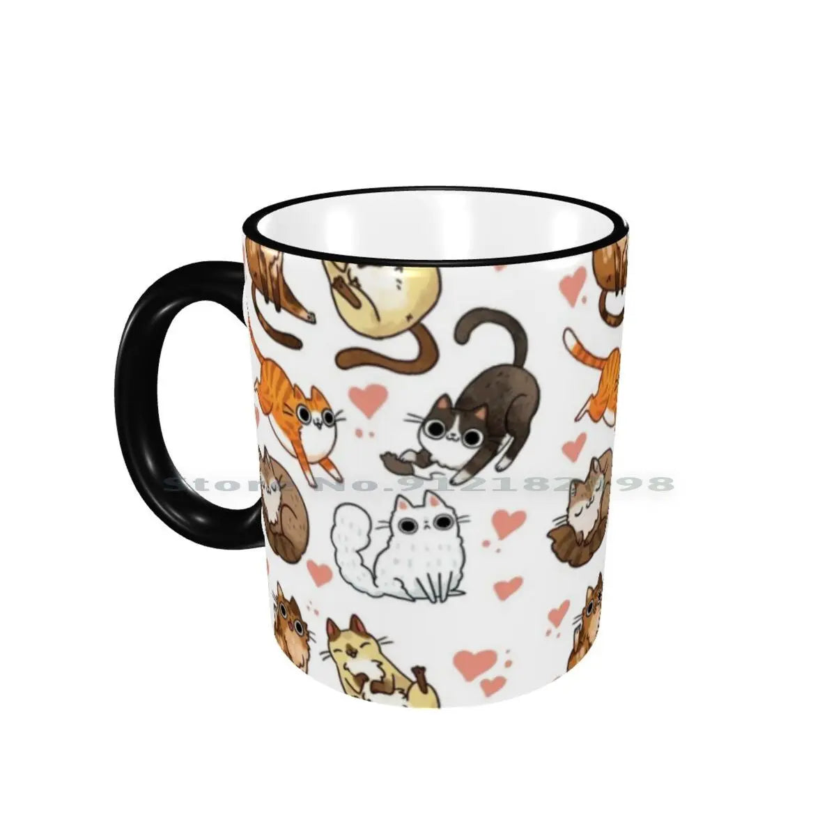 Derpy Cute Cats & Kittens Ceramic Mugs Coffee Cups Milk Tea Mug Derp Cats Cute Cat Butt Cats Playing Cat Lady Tabby Cat Lolz