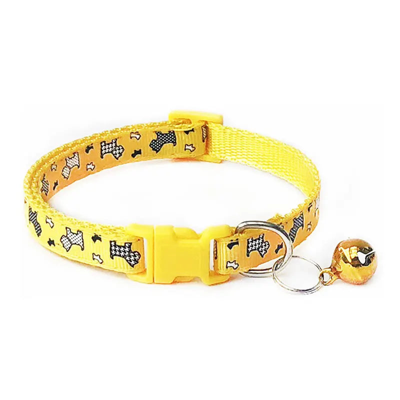 Pet Supplies Cat Collar Single Footprint Printing Safety Adjustment Belt Simple Good Quality Fashion Pet Neck Ring Neck Strap