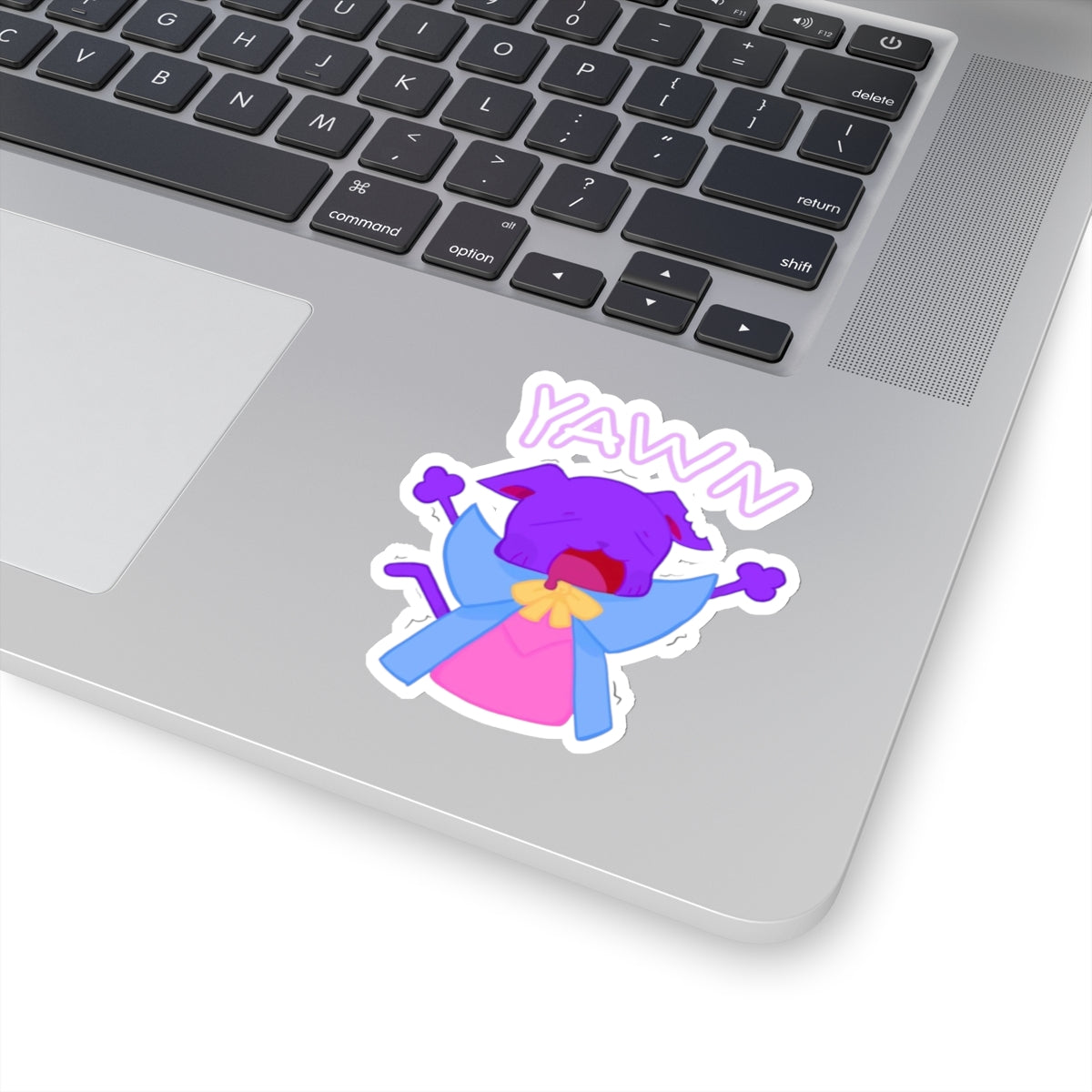 Yawning Kitty Stickers