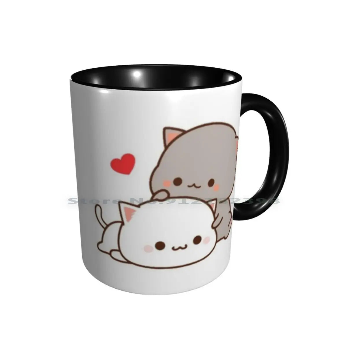 Cute Cats Ceramic Mugs Coffee Cups Milk Tea Mug Goma Cute Cat Person Peach Cat Boyfriend Cat Milk Girlfriend Kawaii Kitty Mochi