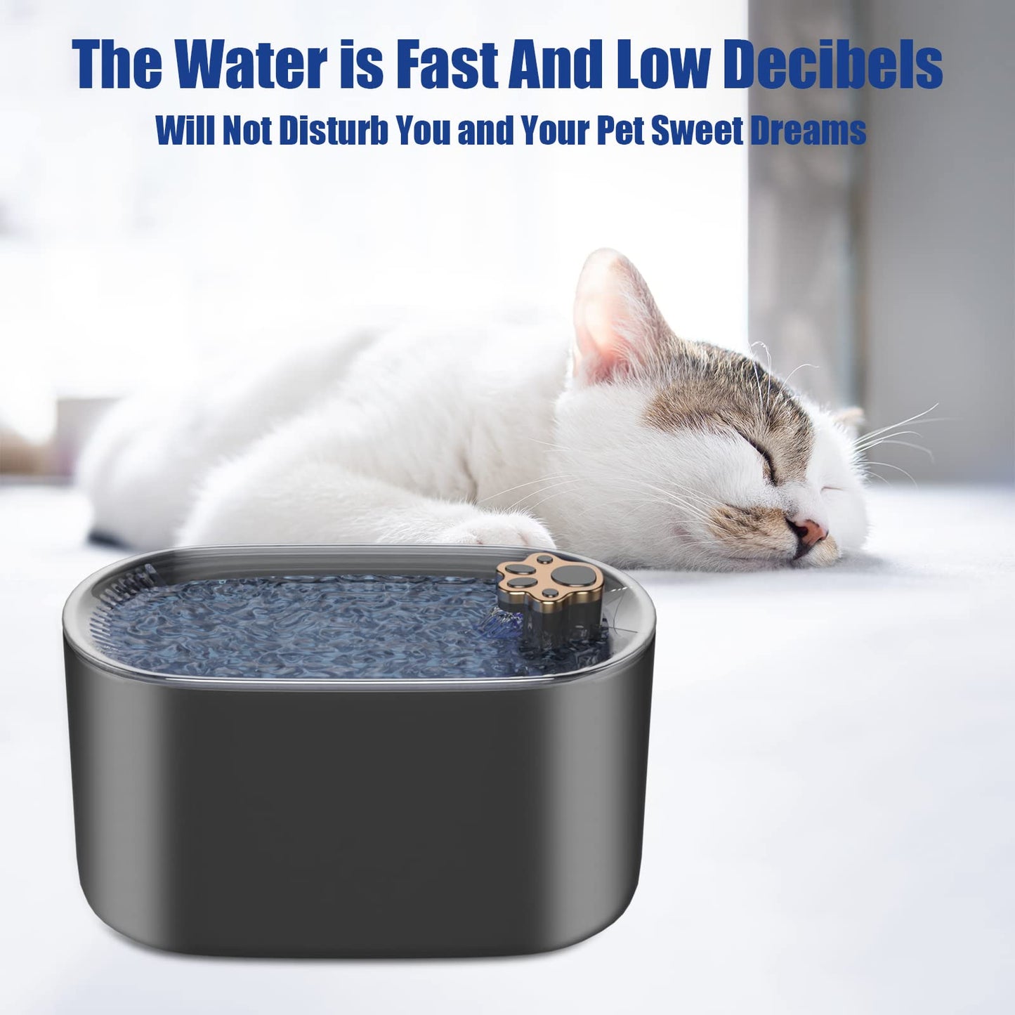 3L Cat Water Fountain Filter Automatic Drinker for Dogs Cats Pet Water Dispenser Ultra-Quiet Water Dispenser with LED Light Pet Products