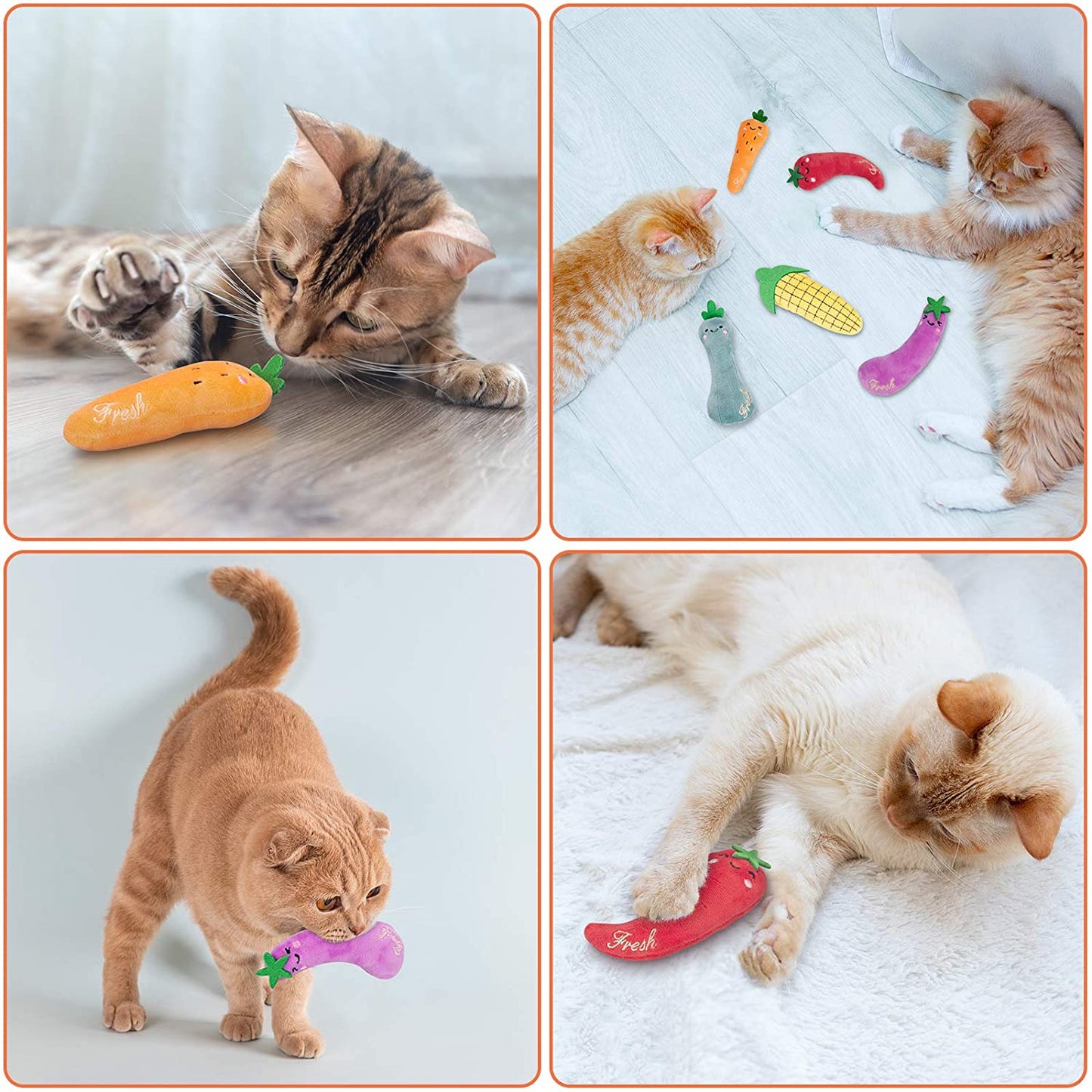 Catnip Toys, Cat Toys, Catnip Toys for Cats, Cat Toys with Catnip, Cat Toys for Indoor Cats, Interactive Cat Toy, Cat Chew Toy, Cat Pillow Toys, Cat Toys for Kittens Kitty