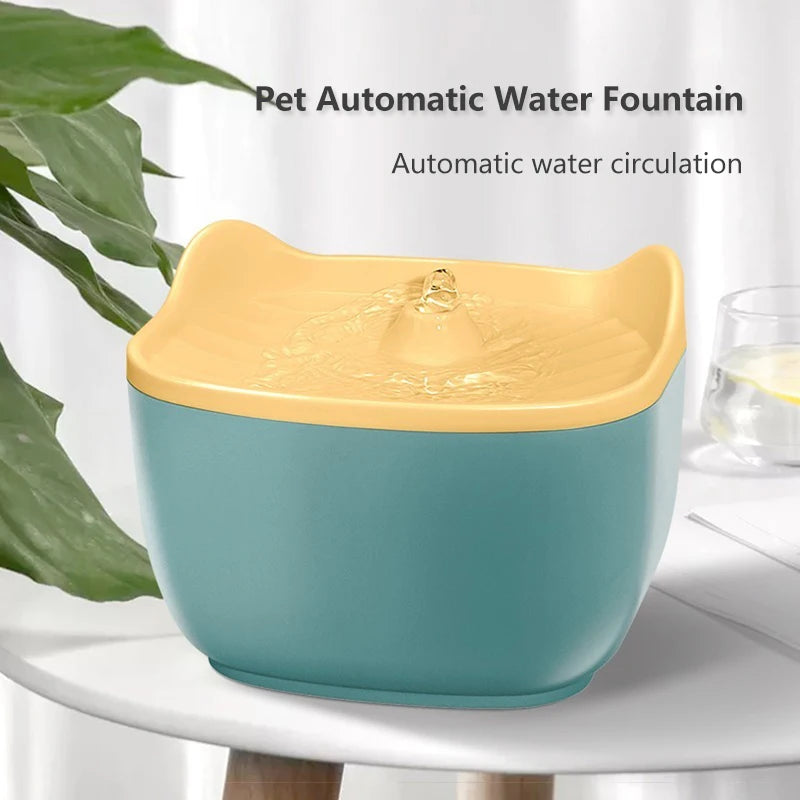 2.5L Large Capacity Puppy Cat Water Fountain Automatic Pet Cat Water Fountain Electric Dog Cat Pet Bowl Pet Water Dispenser