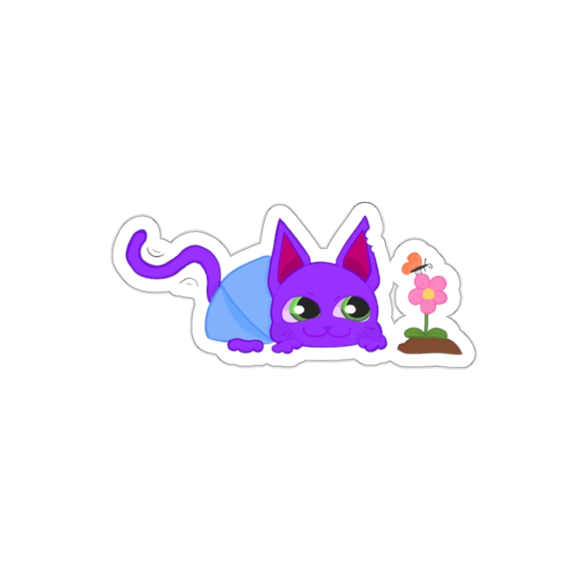 Flower Kitty Stickers