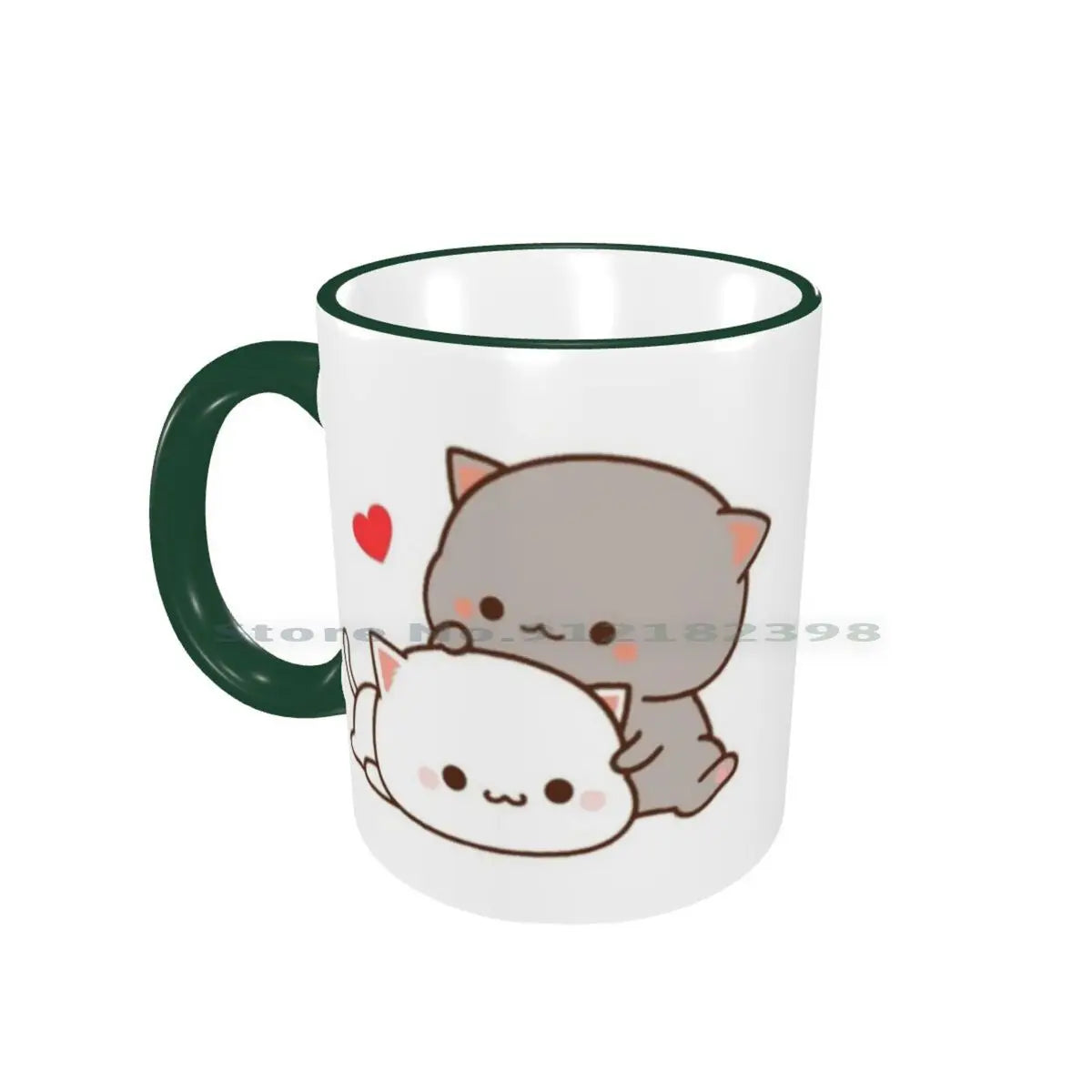 Cute Cats Ceramic Mugs Coffee Cups Milk Tea Mug Goma Cute Cat Person Peach Cat Boyfriend Cat Milk Girlfriend Kawaii Kitty Mochi