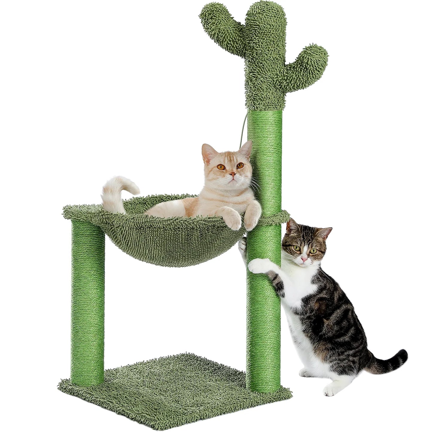 33" Cactus Scratching Post with Large Hammock