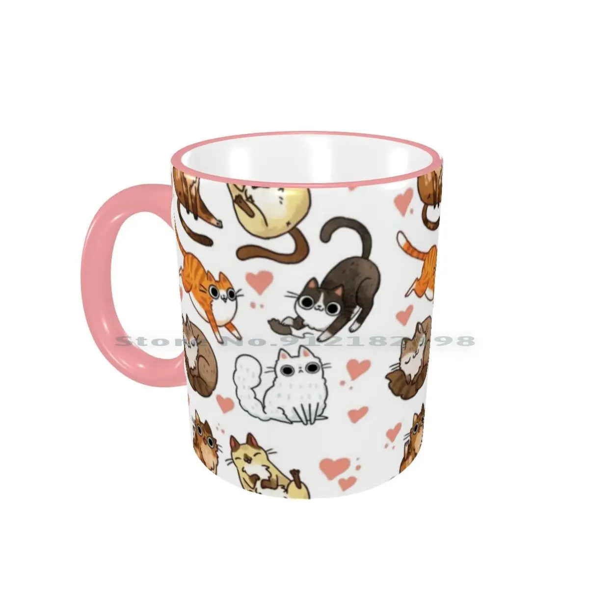 Derpy Cute Cats & Kittens Ceramic Mugs Coffee Cups Milk Tea Mug Derp Cats Cute Cat Butt Cats Playing Cat Lady Tabby Cat Lolz