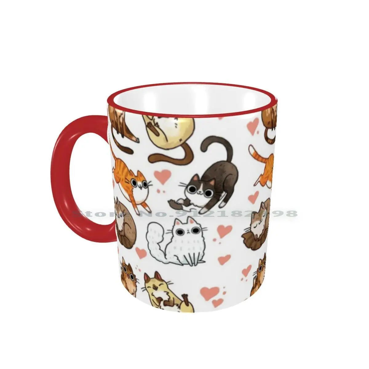 Derpy Cute Cats & Kittens Ceramic Mugs Coffee Cups Milk Tea Mug Derp Cats Cute Cat Butt Cats Playing Cat Lady Tabby Cat Lolz