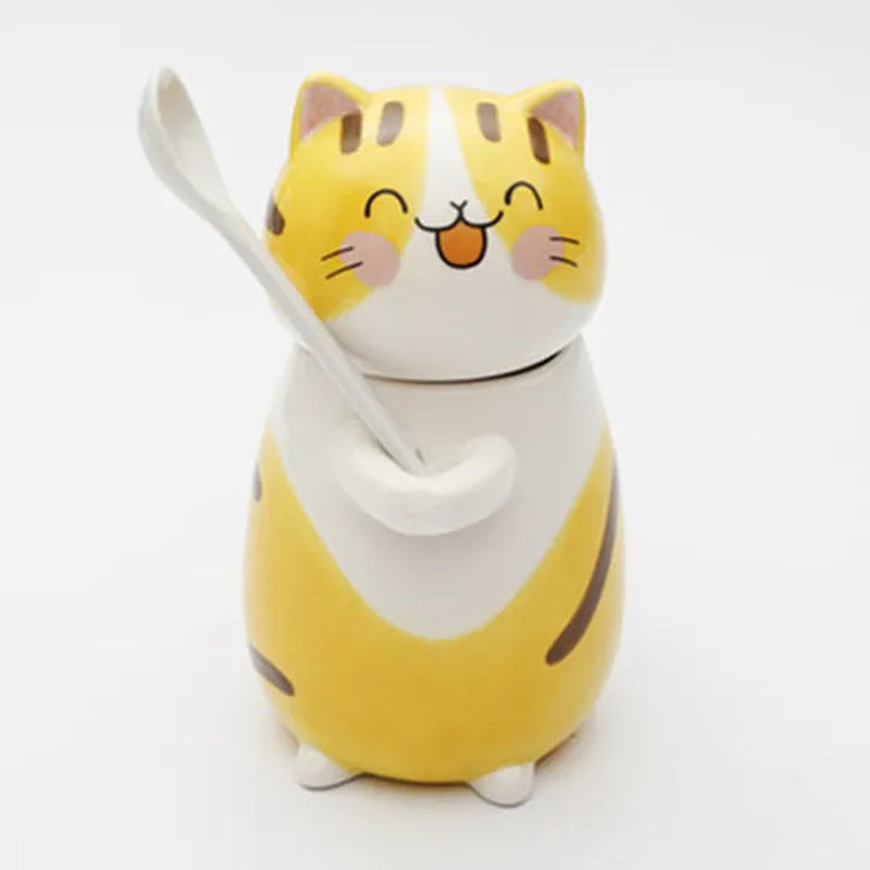 12 Styles Cute Cat Ceramic Mug Creative Hand Painted 3D Mugs with Handle Coffee Tea Milk Breakfast Cups Nice Gifts