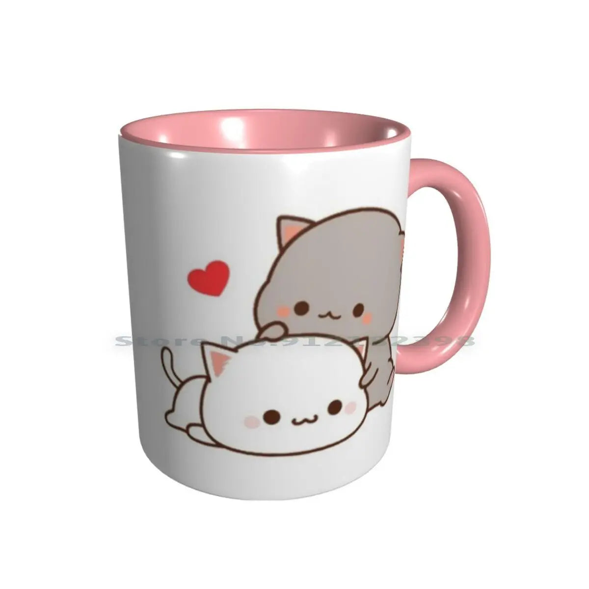 Cute Cats Ceramic Mugs Coffee Cups Milk Tea Mug Goma Cute Cat Person Peach Cat Boyfriend Cat Milk Girlfriend Kawaii Kitty Mochi