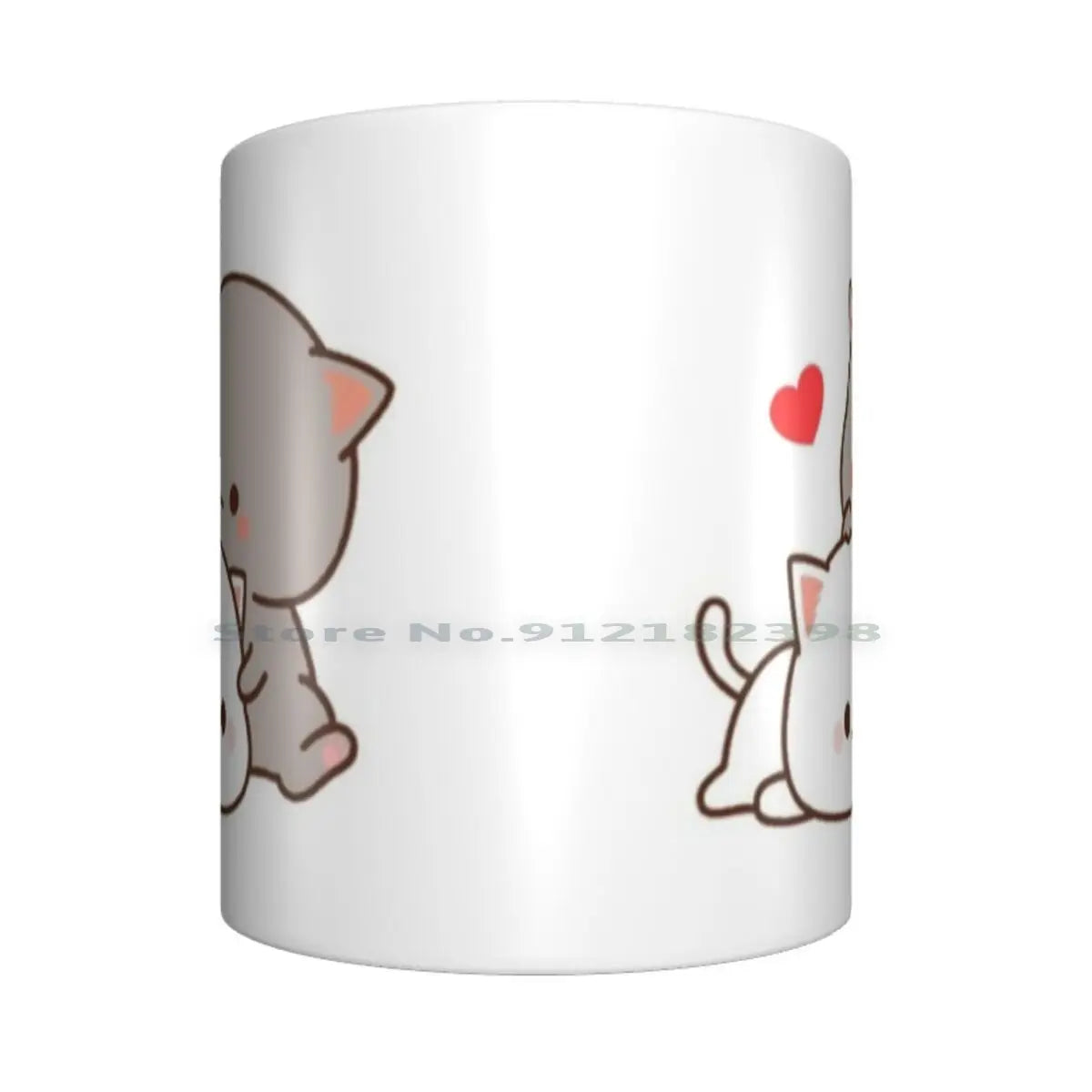 Cute Cats Ceramic Mugs Coffee Cups Milk Tea Mug Goma Cute Cat Person Peach Cat Boyfriend Cat Milk Girlfriend Kawaii Kitty Mochi