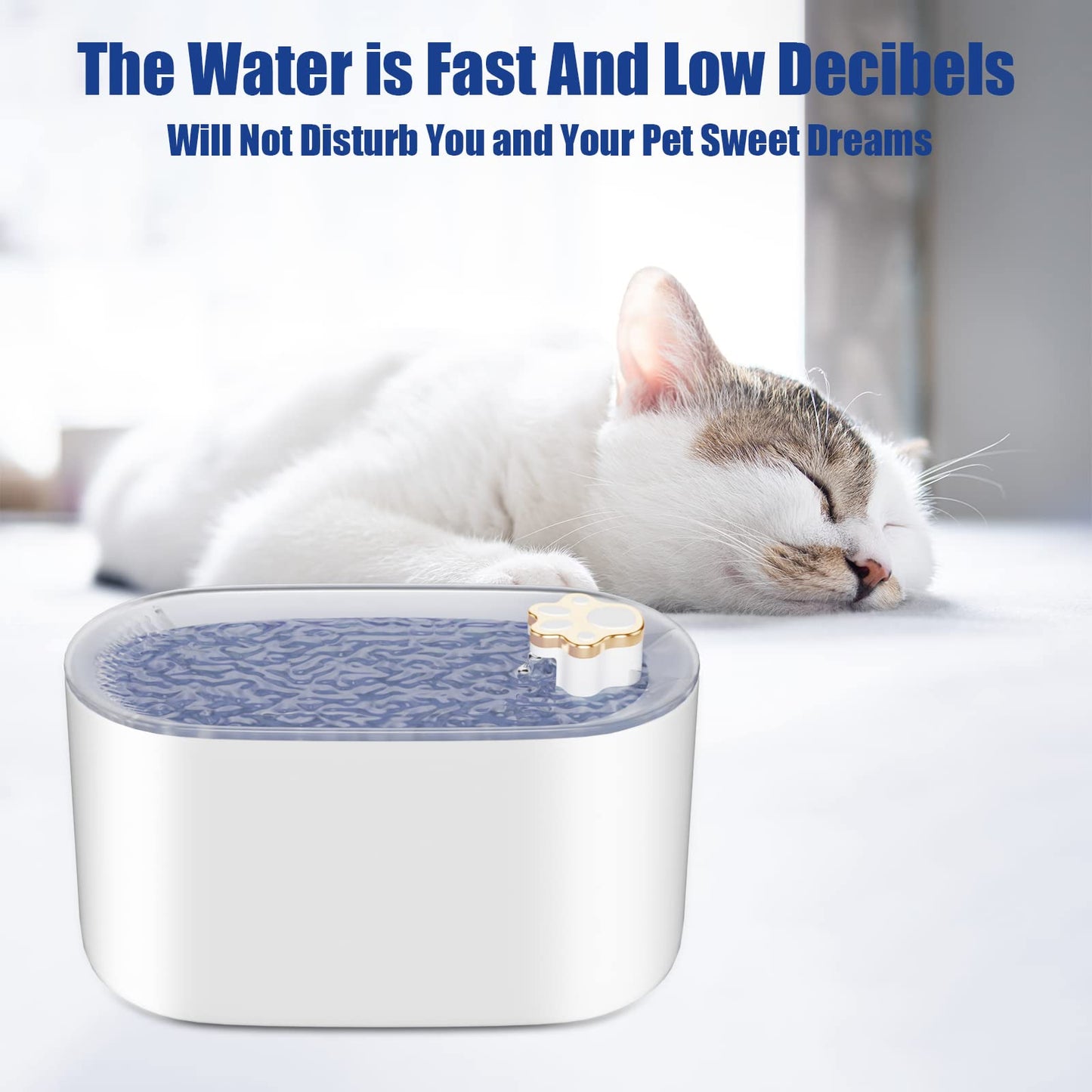 3L Cat Water Fountain Filter Automatic Drinker for Dogs Cats Pet Water Dispenser Ultra-Quiet Water Dispenser with LED Light Pet Products