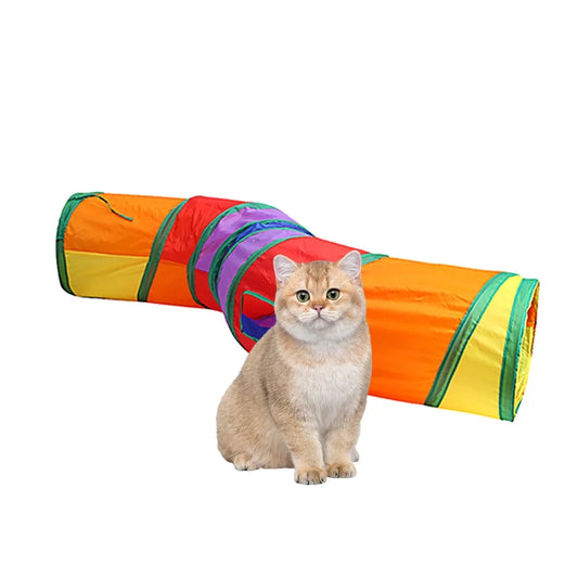 Cat Tunnel,Interactive Cat Toy,2-Ways Cat Tunnels for Indoor Cats