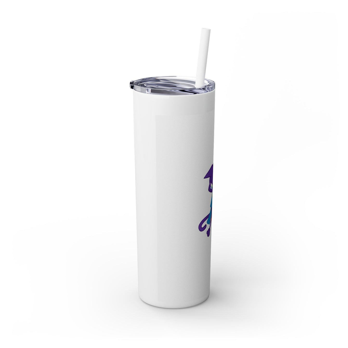 Skinny Tumbler Cup with Straw, 20oz