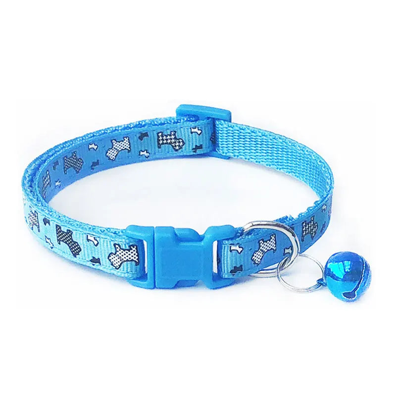 Pet Supplies Cat Collar Single Footprint Printing Safety Adjustment Belt Simple Good Quality Fashion Pet Neck Ring Neck Strap