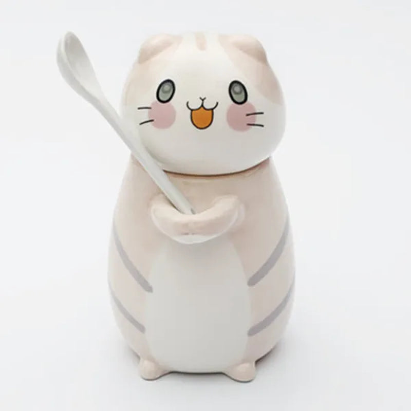 12 Styles Cute Cat Ceramic Mug Creative Hand Painted 3D Mugs with Handle Coffee Tea Milk Breakfast Cups Nice Gifts