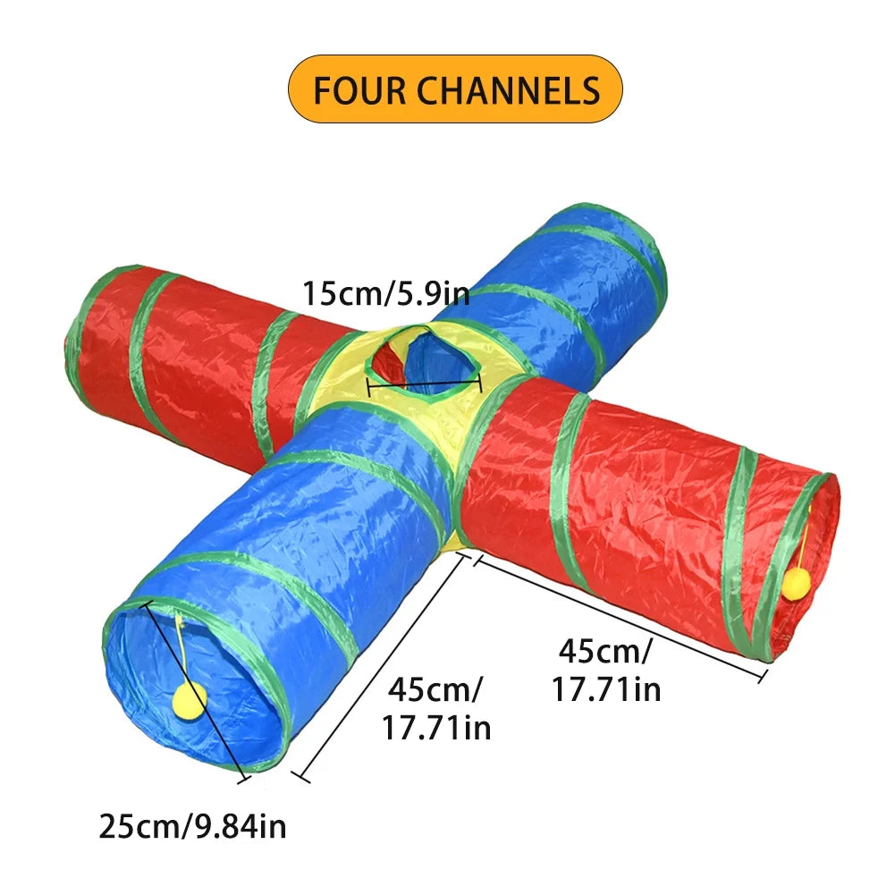 Cat Tunnel Interactive Cat Toy Cat Tunnels for Indoor Cats