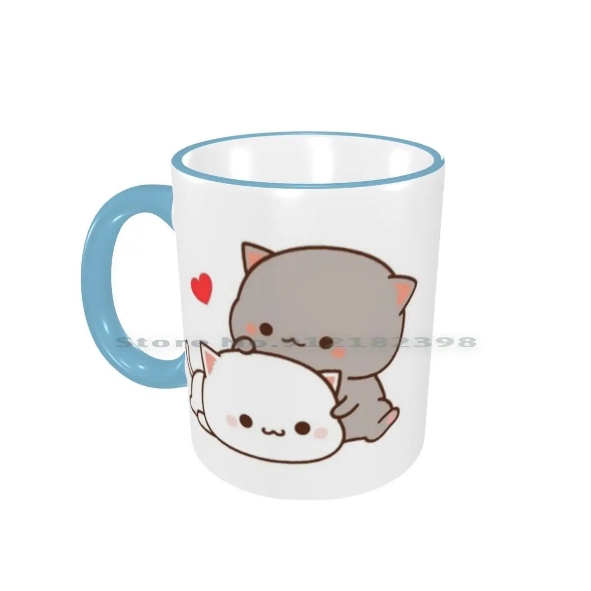 Cute Cats Ceramic Mugs Coffee Cups Milk Tea Mug Goma Cute Cat Person Peach Cat Boyfriend Cat Milk Girlfriend Kawaii Kitty Mochi