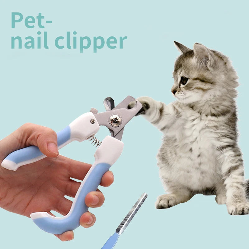 Professional Pet Nail Clippers Grooming and Care Clipper Goods for Cats Stainless Trimmer Convenient Claw Sharpener Dog Products