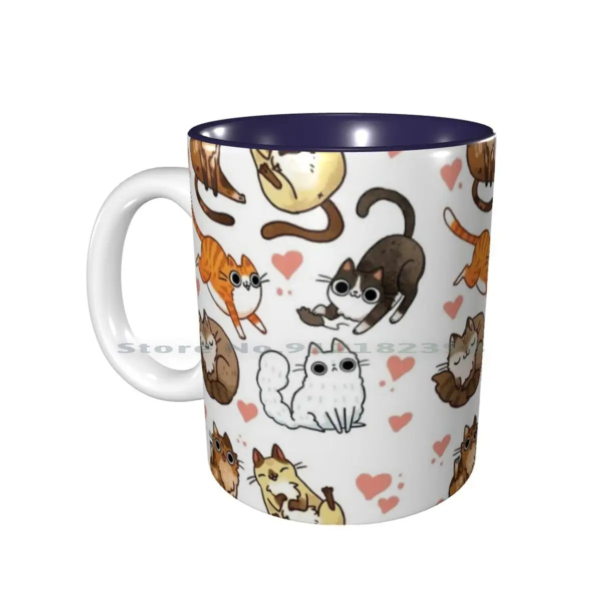 Derpy Cute Cats & Kittens Ceramic Mugs Coffee Cups Milk Tea Mug Derp Cats Cute Cat Butt Cats Playing Cat Lady Tabby Cat Lolz