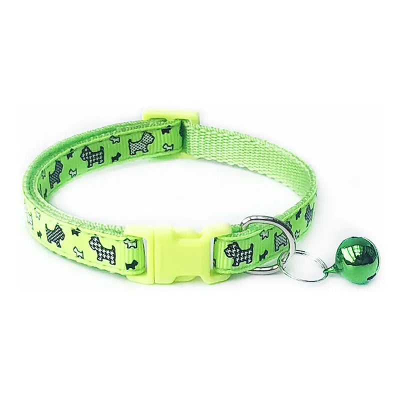 Pet Supplies Cat Collar Single Footprint Printing Safety Adjustment Belt Simple Good Quality Fashion Pet Neck Ring Neck Strap