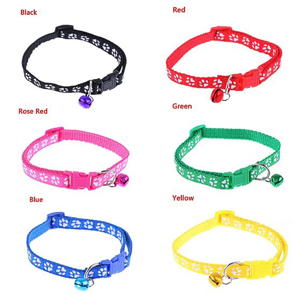 Pet Supplies Cat Collar Single Footprint Printing Safety Adjustment Belt Simple Good Quality Fashion Pet Neck Ring Neck Strap