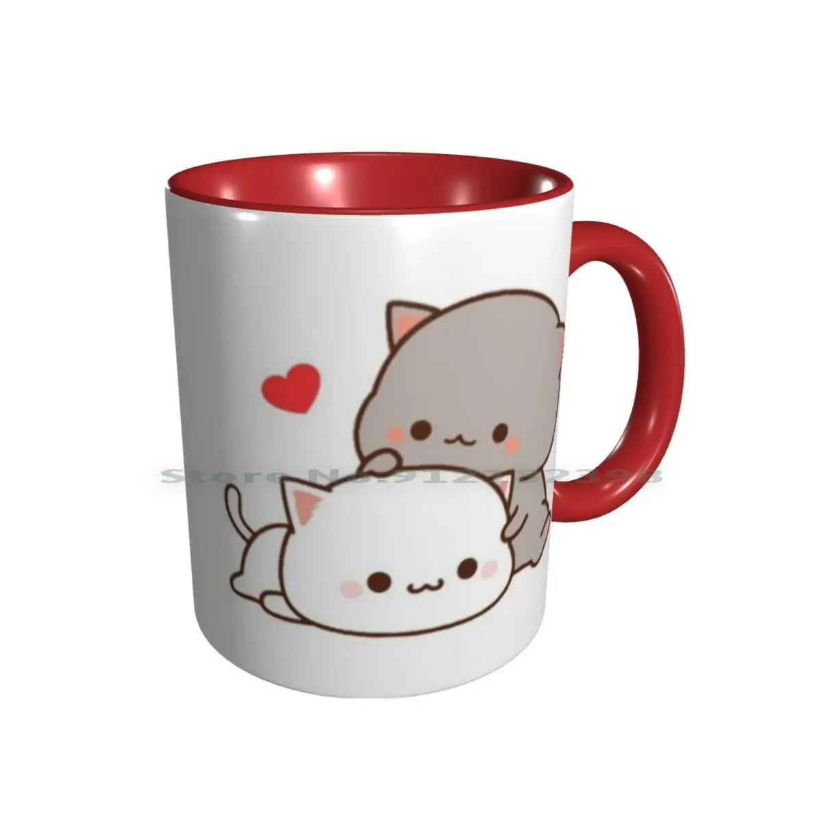 Cute Cats Ceramic Mugs Coffee Cups Milk Tea Mug Goma Cute Cat Person Peach Cat Boyfriend Cat Milk Girlfriend Kawaii Kitty Mochi