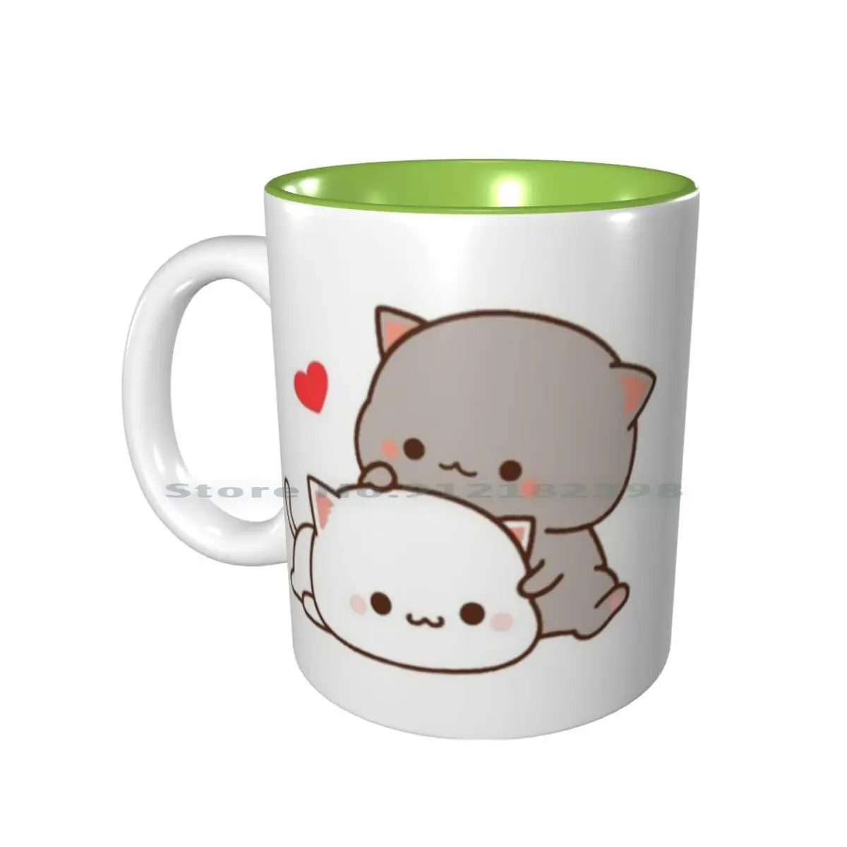 Cute Cats Ceramic Mugs Coffee Cups Milk Tea Mug Goma Cute Cat Person Peach Cat Boyfriend Cat Milk Girlfriend Kawaii Kitty Mochi