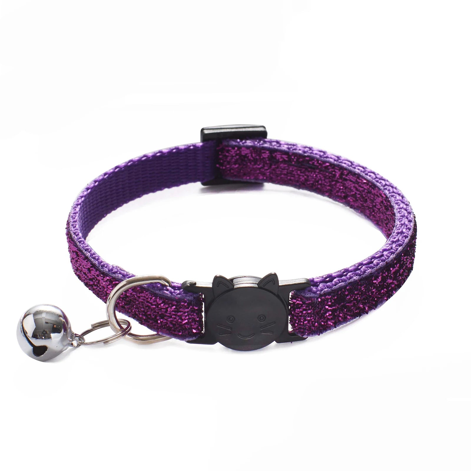 Pet Cat Dog Collars Polyester Adjustable Cat Collars with Bell Safety Buckle Dog Collar Necklace Collar Pet Supplies Accessories